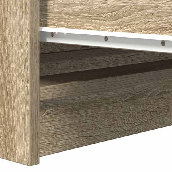 vidaXL skænk 80x35x99 cm konstrueret træ sonoma-eg