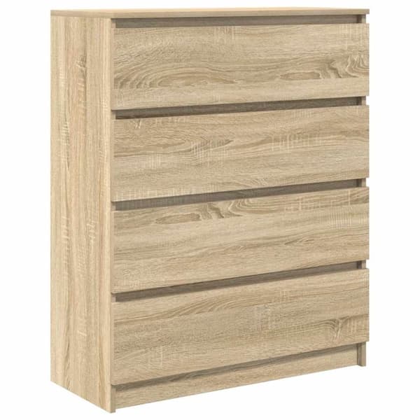 vidaXL skænk 80x35x99 cm konstrueret træ sonoma-eg