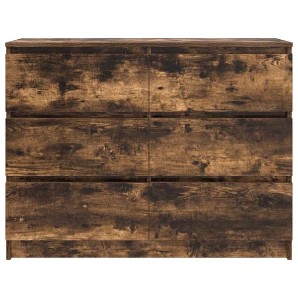 vidaXL senkki savustettu tammi 100x35x76 cm tekninen puu