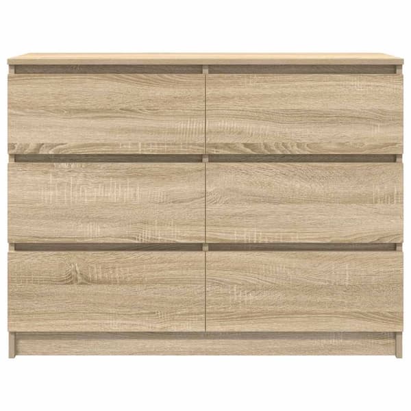 vidaXL skænk 100x35x76 cm konstrueret træ sonoma-eg