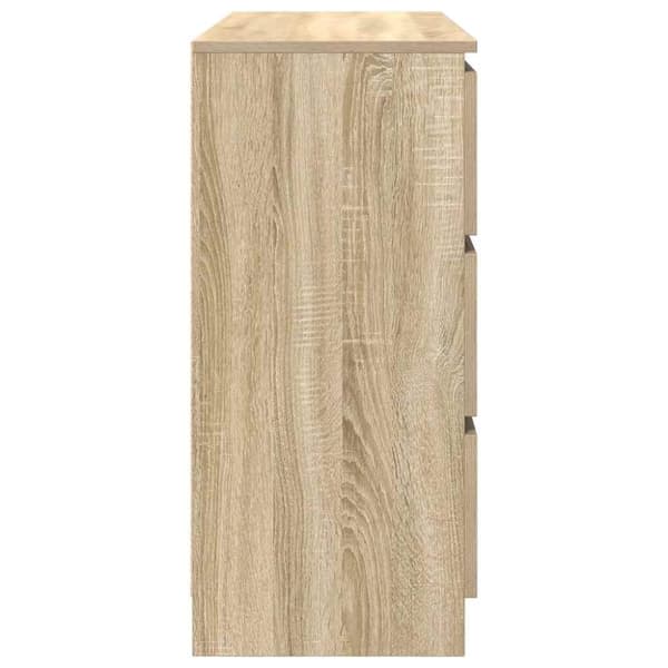 vidaXL skænk 100x35x76 cm konstrueret træ sonoma-eg