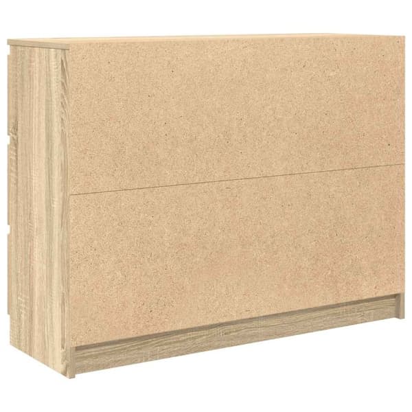 vidaXL skænk 100x35x76 cm konstrueret træ sonoma-eg
