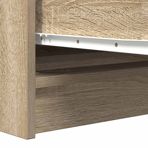 vidaXL skænk 100x35x76 cm konstrueret træ sonoma-eg