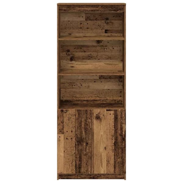vidaXL Kaappi vanha puu 70x35x180 cm tekninen puu