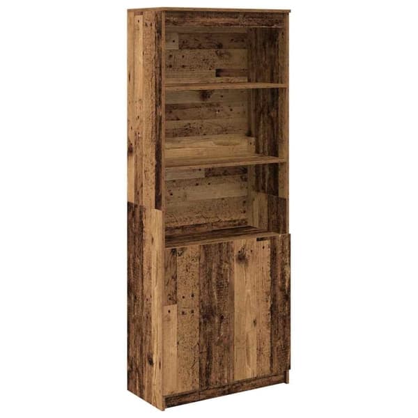 vidaXL Kaappi vanha puu 70x35x180 cm tekninen puu