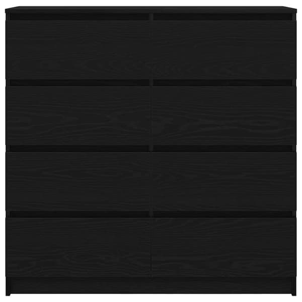vidaXL Skjenk svart eik 100x35x99 cm konstruert tre
