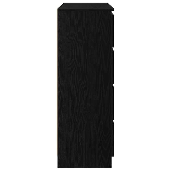 vidaXL Skjenk svart eik 100x35x99 cm konstruert tre