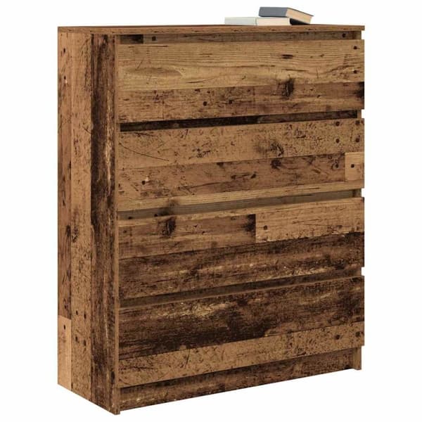 vidaXL Senkki vanha puu 80x35x99 cm tekninen puu
