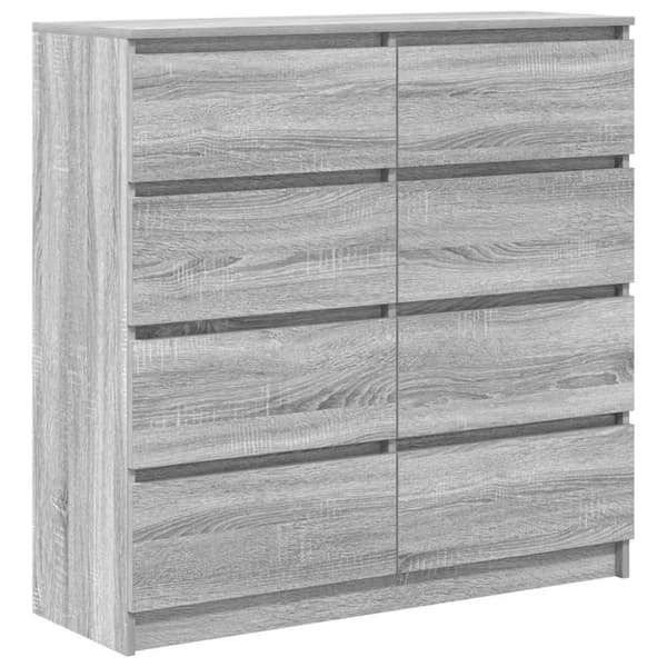 vidaXL Skjenk grå sonoma 100x35x99 cm konstruert tre