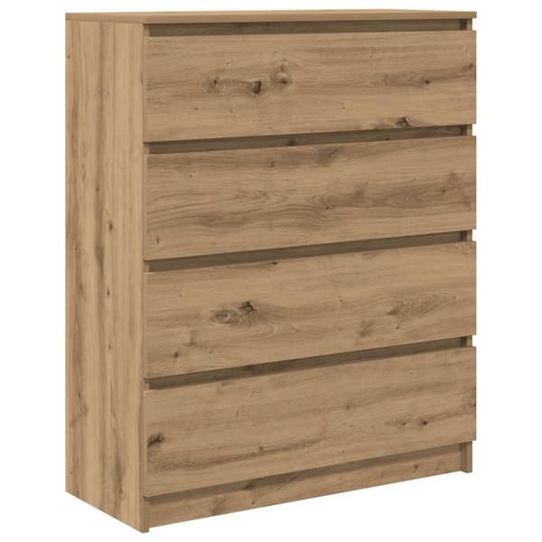 vidaXL skænk 80x35x99 cm konstrueret træ kunsteg