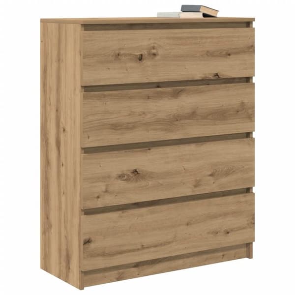 vidaXL skænk 80x35x99 cm konstrueret træ kunsteg