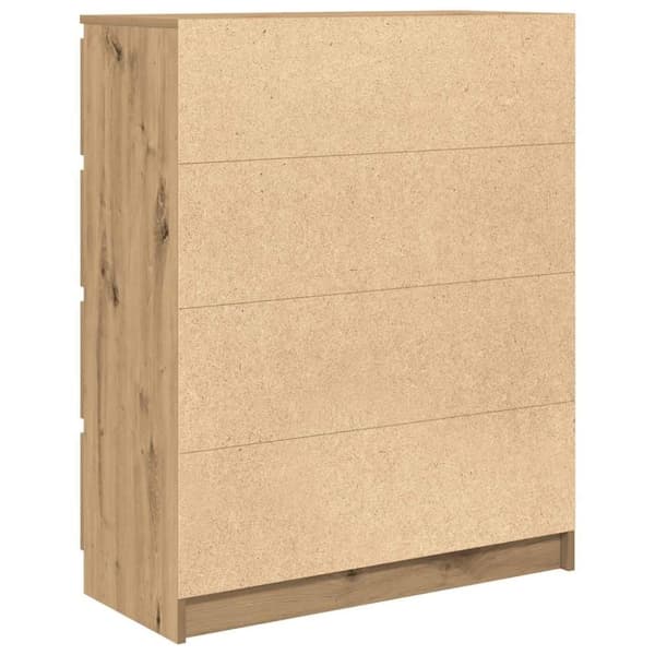 vidaXL skænk 80x35x99 cm konstrueret træ kunsteg