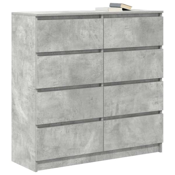 vidaXL skænk 100x35x99 cm konstrueret træ betongrå