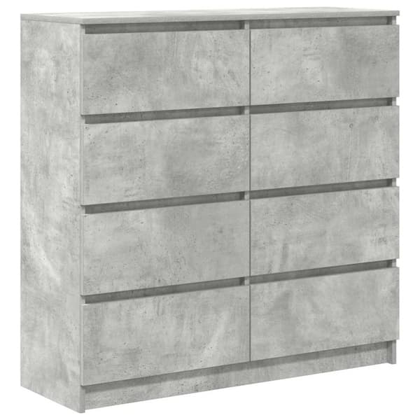 vidaXL skænk 100x35x99 cm konstrueret træ betongrå