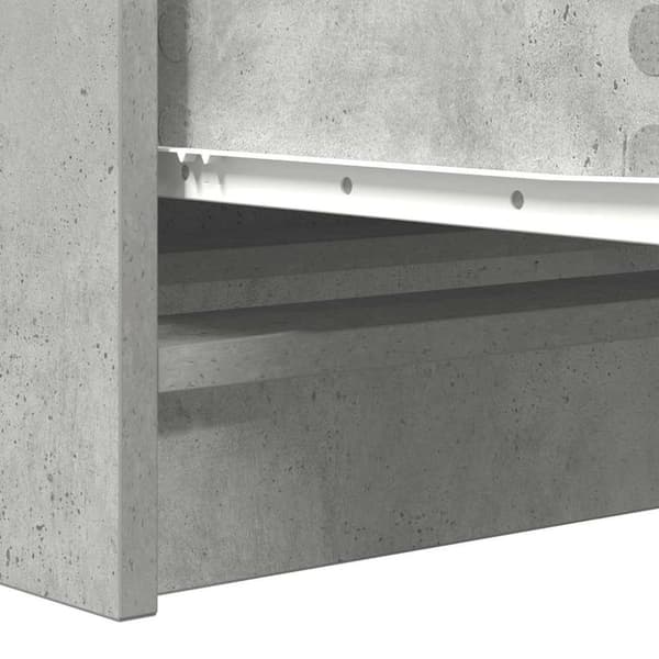 vidaXL Senkki betoninharmaa 100x35x76 cm tekninen puu