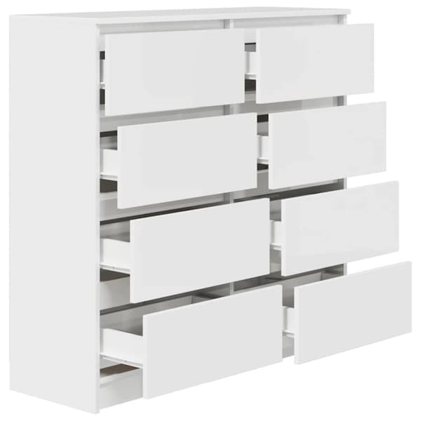 vidaXL Skänk vit 100x35x99 cm konstruerat trä