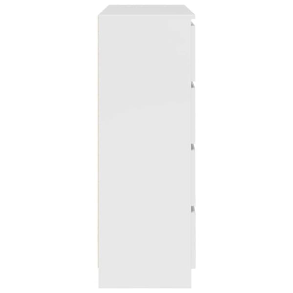 vidaXL Skänk vit 100x35x99 cm konstruerat trä