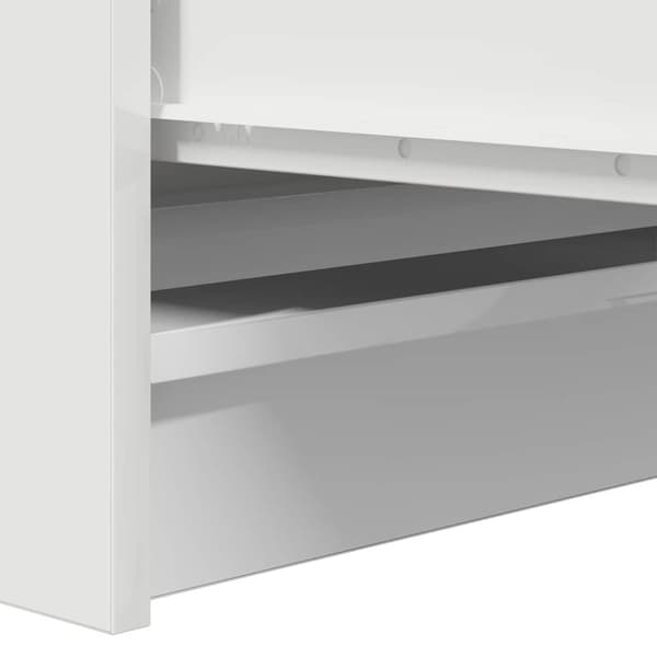 vidaXL Skänk vit 100x35x99 cm konstruerat trä