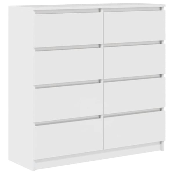 vidaXL Skänk vit 100x35x99 cm konstruerat trä
