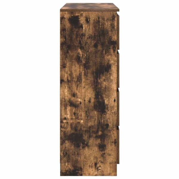 vidaXL Skjenk røkt eik 100x35x99 cm konstruert tre