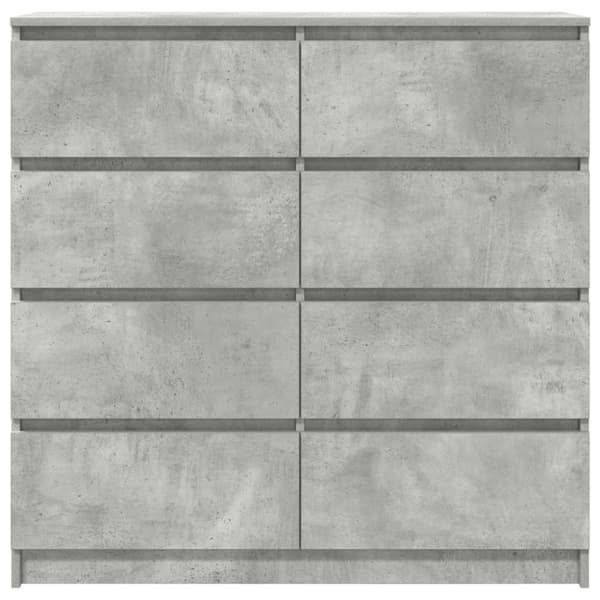 vidaXL Skjenk betonggrå 100x35x99 cm konstruert tre