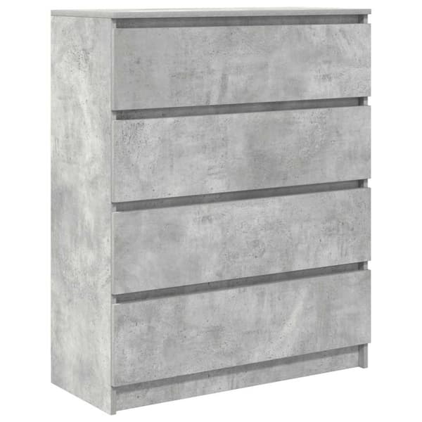 vidaXL Skjenk betonggrå 80x35x99 cm konstruert tre