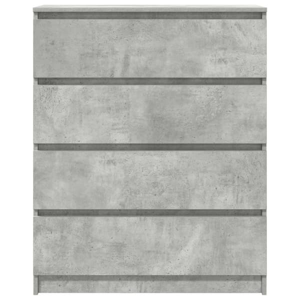 vidaXL Skjenk betonggrå 80x35x99 cm konstruert tre
