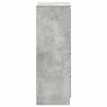 Miniatyrbilde 8 av 11: vidaXL Skjenk betonggrå 80x35x99 cm konstruert tre