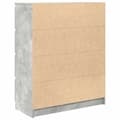 Miniatyrbilde 9 av 11: vidaXL Skjenk betonggrå 80x35x99 cm konstruert tre