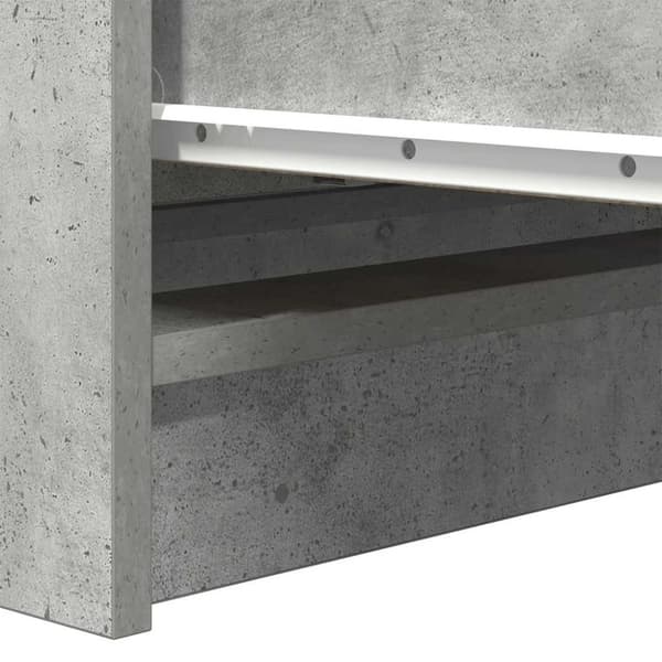 vidaXL Skjenk betonggrå 80x35x99 cm konstruert tre
