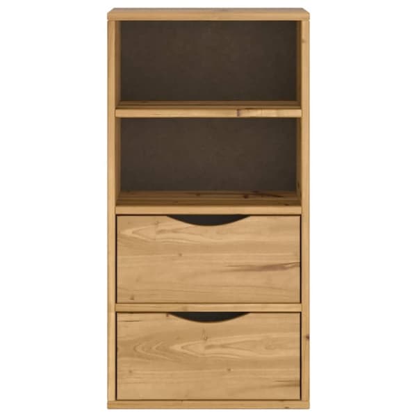 vidaXL sideskab ODDA med skuffer 40x24x79 cm massivt fyrretræ