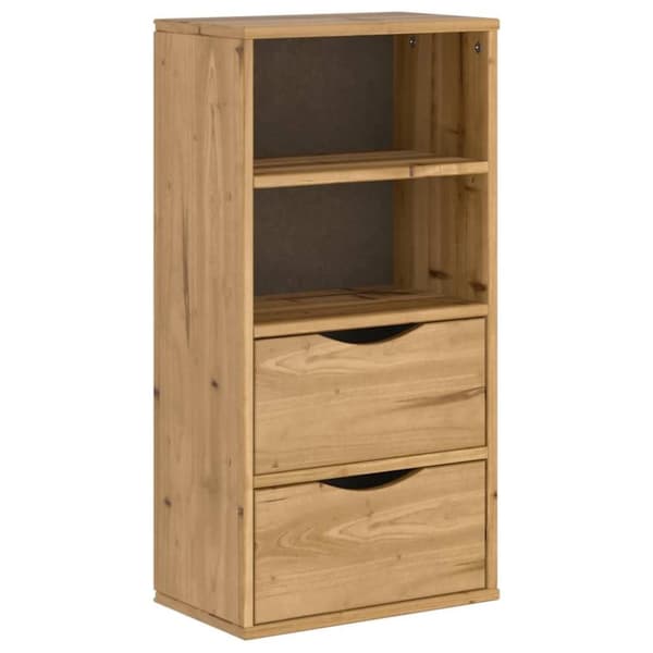 vidaXL sideskab ODDA med skuffer 40x24x79 cm massivt fyrretræ