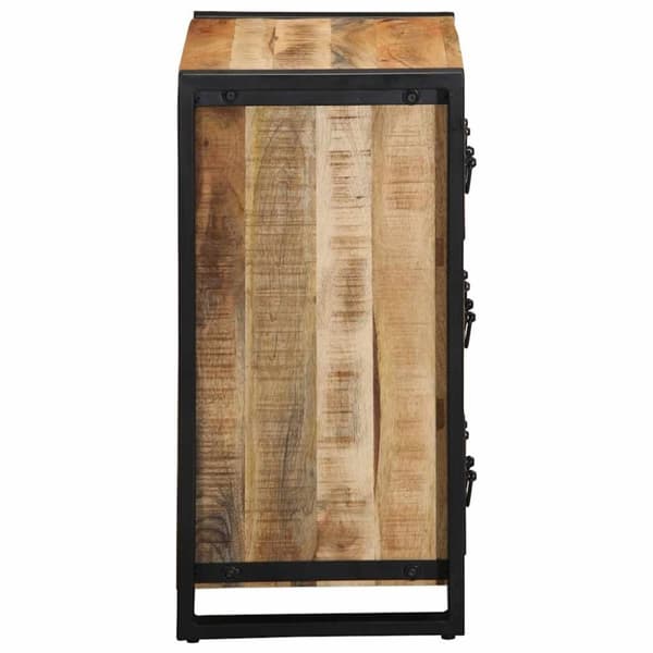 vidaXL Skänk 50x35x70 cm massivt grovt mangoträ