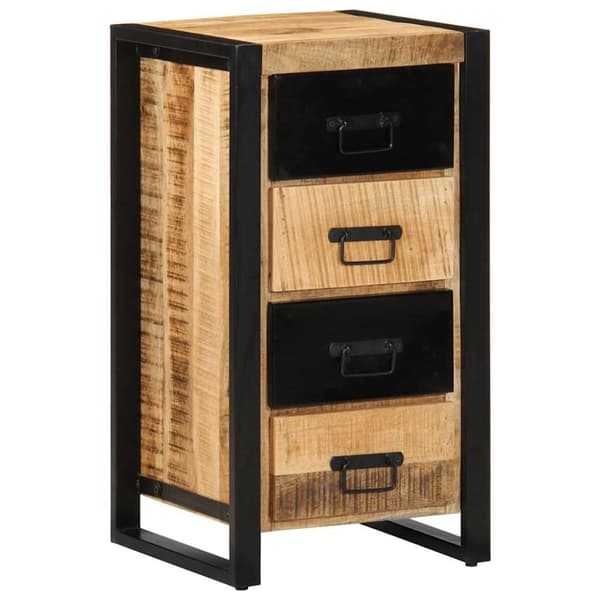 vidaXL Laatikkokaappi 40x40x75 cm Massiivipuuta mango