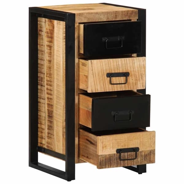 vidaXL Laatikkokaappi 40x40x75 cm Massiivipuuta mango
