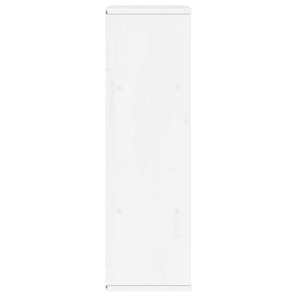 vidaXL sideskab ODDA med skuffer 40x24x79 cm massivt fyrretræ hvid
