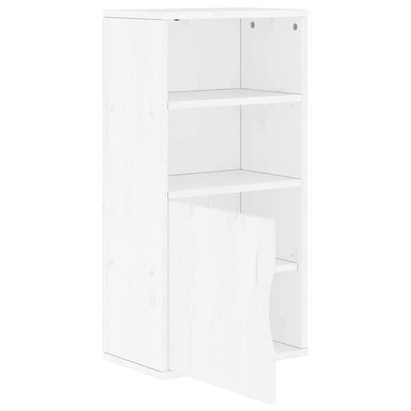 vidaXL sideskab ODDA 40x24x79 cm massivt fyrretræ hvid