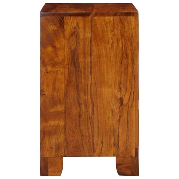 vidaXL Skjenk flerfarget 50x35x60 cm heltre akasie