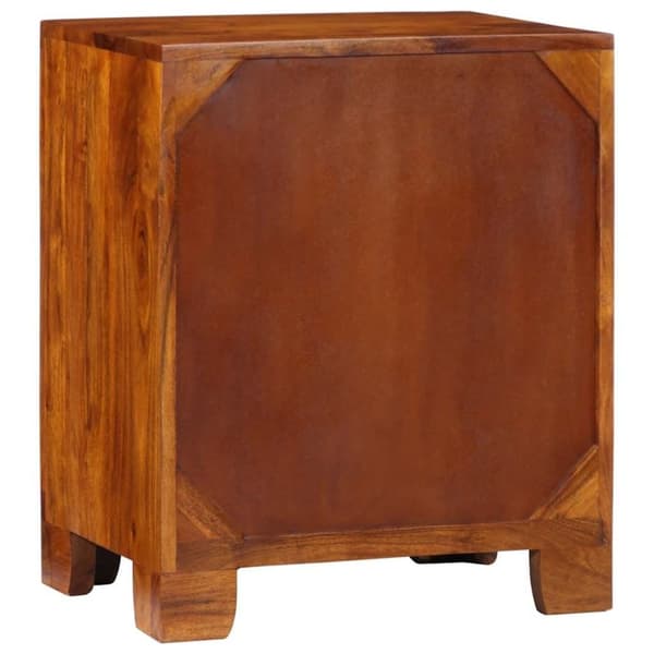 vidaXL Skjenk flerfarget 50x35x60 cm heltre akasie