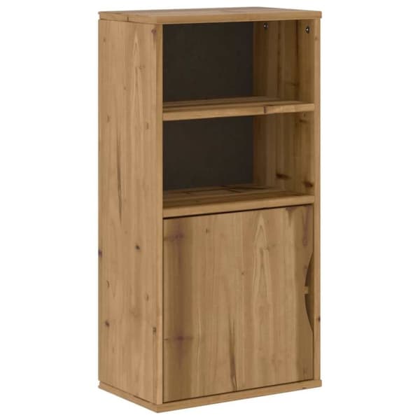 vidaXL sideskab ODDA 40x24x79 cm massivt fyrretræ