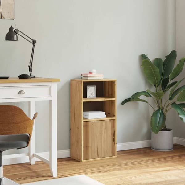 vidaXL sideskab ODDA 40x24x79 cm massivt fyrretræ