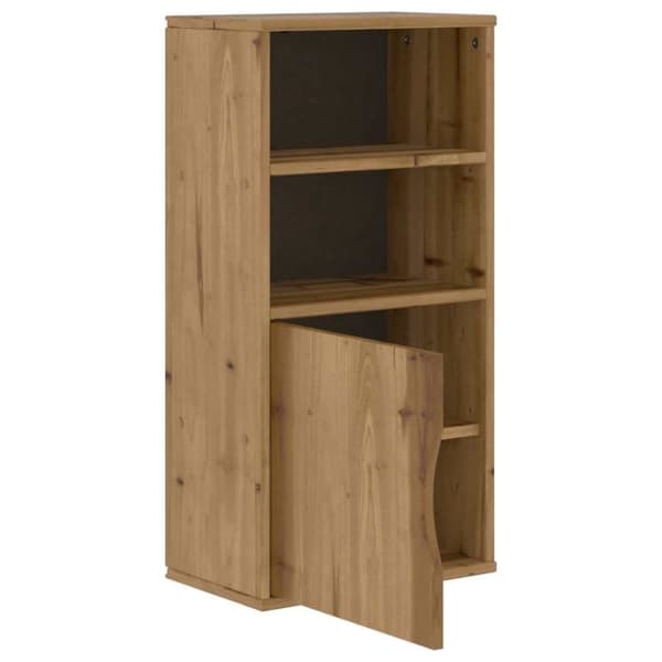 vidaXL sideskab ODDA 40x24x79 cm massivt fyrretræ