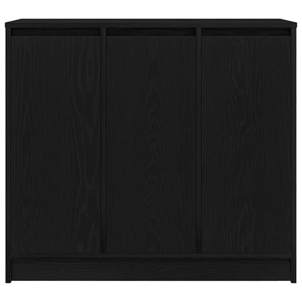 Skänk svart ek 85x34x76 cm konstruerat trä