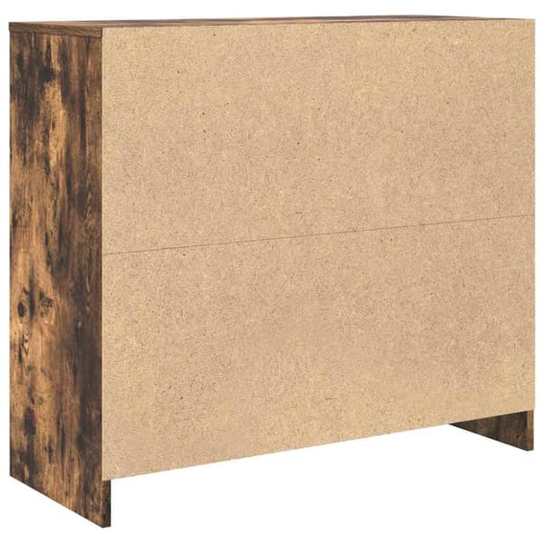 Skänk rökt ek 85x34x76 cm konstruerat trä