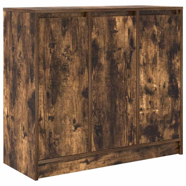Skänk rökt ek 85x34x76 cm konstruerat trä