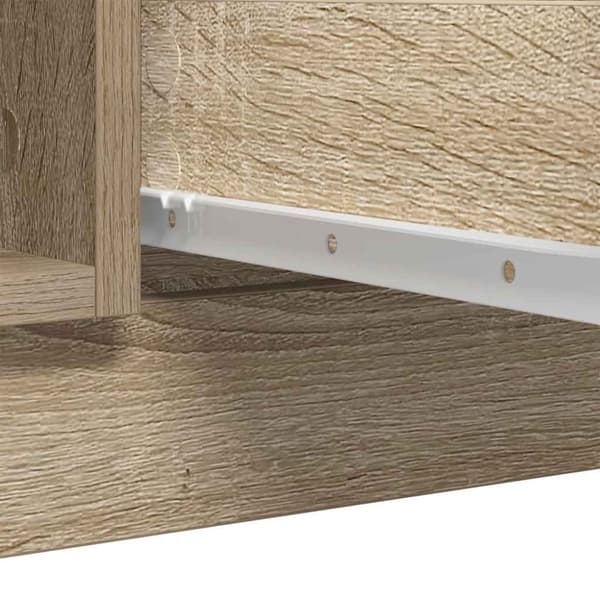Skänk med lådor sonoma ek 100,5x35x98,5 cm konstruerat trä