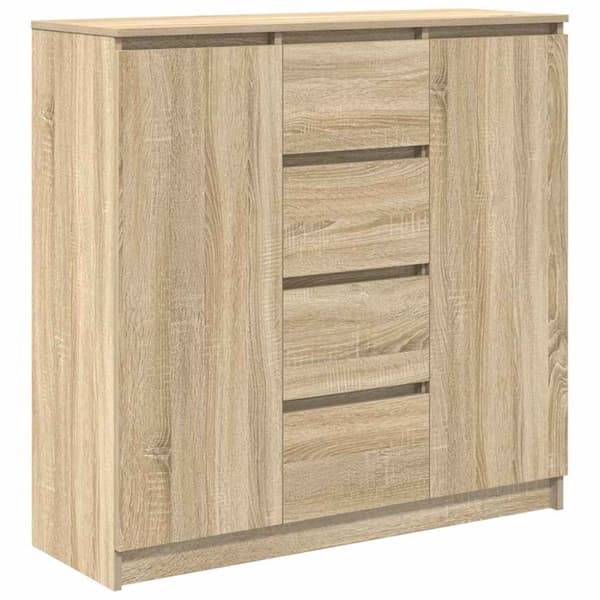 Skänk med lådor sonoma ek 100,5x35x98,5 cm konstruerat trä