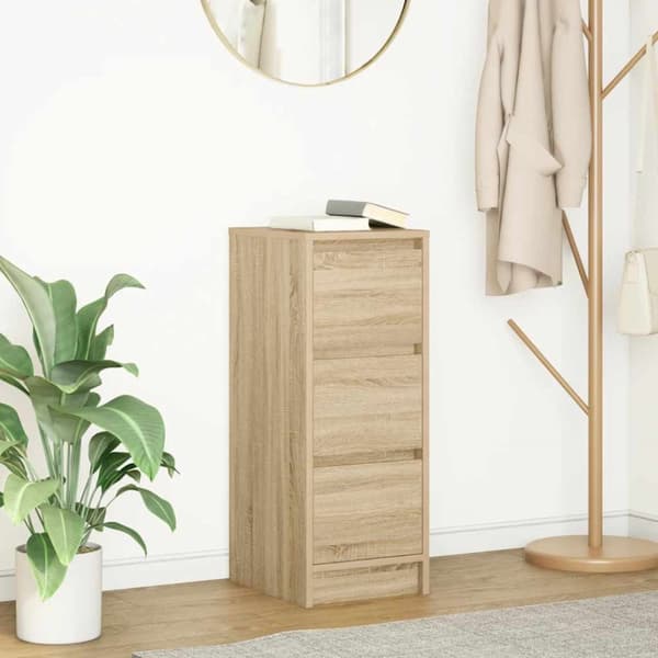 Skänk Sonoma ek 29,5x34x76 cm konstruerat trä