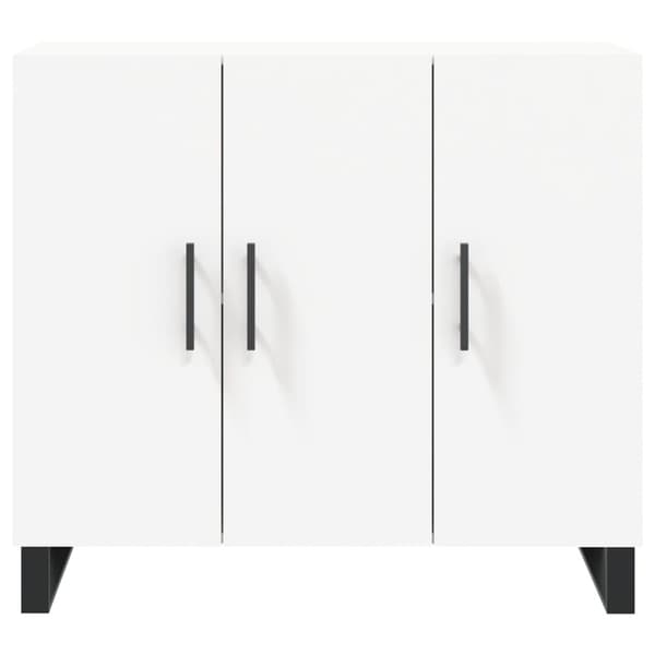 Skänk vit 90x34x80 cm konstruerat trä