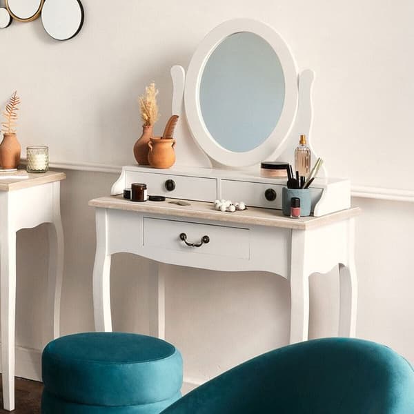 Coiffeuse "Chrysa" vit - Vit - Atmosphera inredningsdesigner